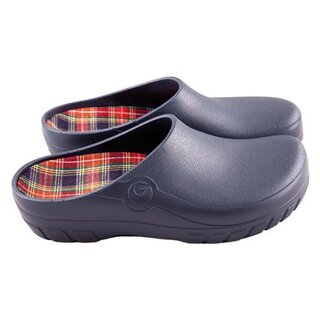 Gevavi Gardy Gartenschuh (Jolly) Galosche Clog blau Gren 38 bis 47 mit offener Ferse