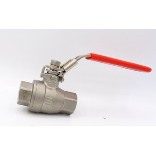 VA-Industrie-Kugelhahn  3/4 Zoll PTFE, PN64 Material 1.4408