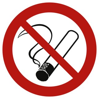 Aufkleber Rauchen verboten 10cm