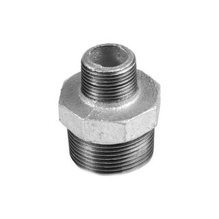 Doppelnippel reduziert 2x Auengewinde verzinkt 2 Zoll...