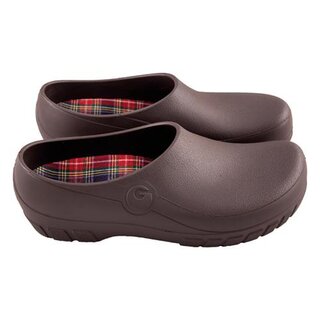 Gevavi Gardy Gartenschuh (Jolly) Galosche Clog braun von Gr.36 bis 47