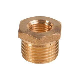 bergangsverschraubung Messing  1/2 Zoll  x 1/4 Zoll