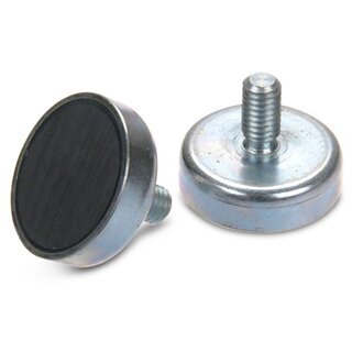 Neodym Topfmagnet 42x9mm Au�engewinde M8 bis ca.45kg